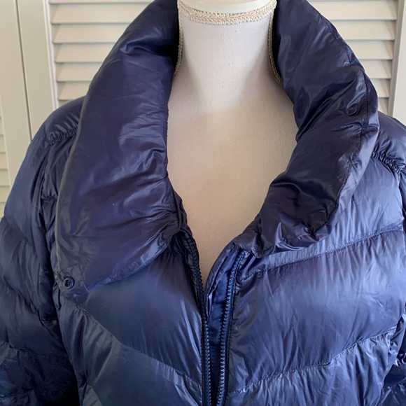 L.L. Bean DownTek 800 Lightweight Down Puffer Coat  Blue Packable Jacket Size XL - Picture 3 of 14